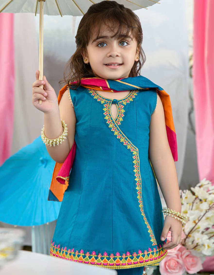 TEAL LAWN 3PC STITCHED | JIK-S-JGIN-US-22-016 FB/RFD - Image 2