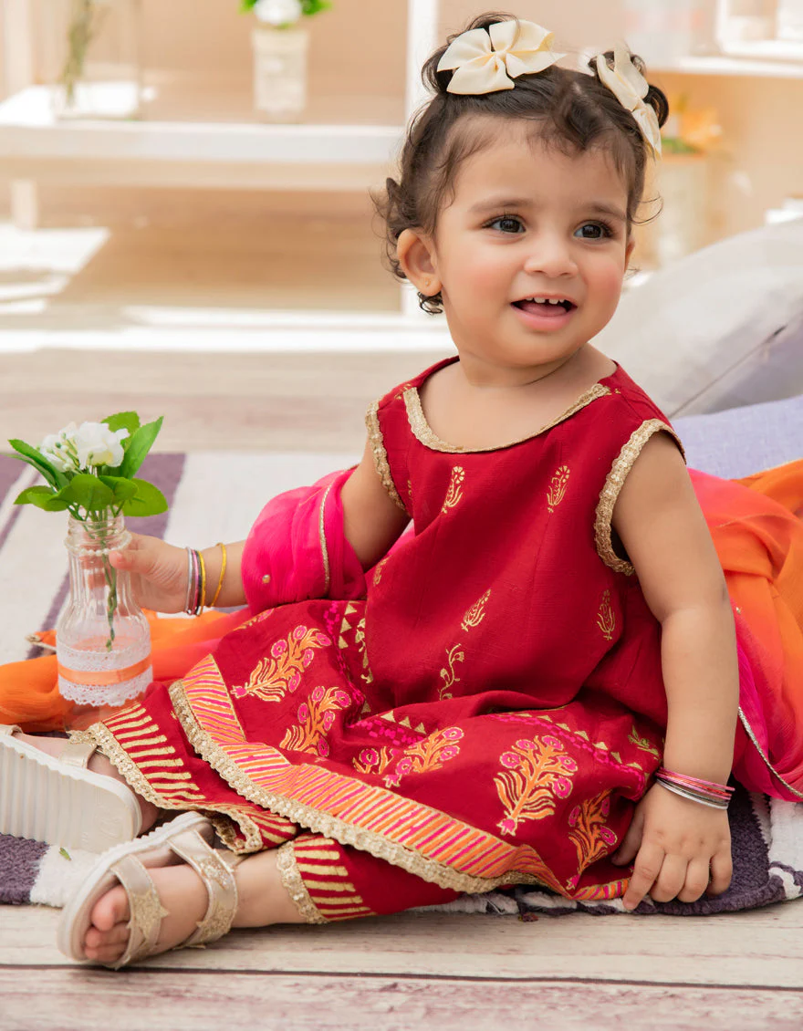 RED KARANDI 3PC STITCHED | JIK-S-JGIN-US-22-031 FB/AM-2041 - Image 2