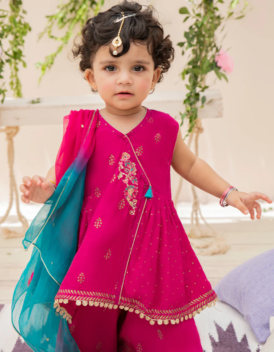 HOT PINK KARANDI 3PC STITCHED | JIK-S-JGIN-US-22-035 FB/AM-2041 - Image 4