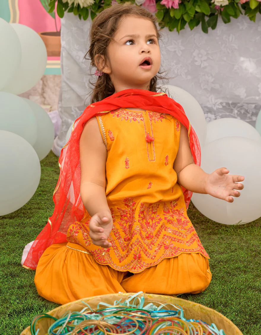 YELLOW RAW SILK 3PC STITCHED | JIK-S-JGIN-US-23-048 FB/FF-272 - Image 2