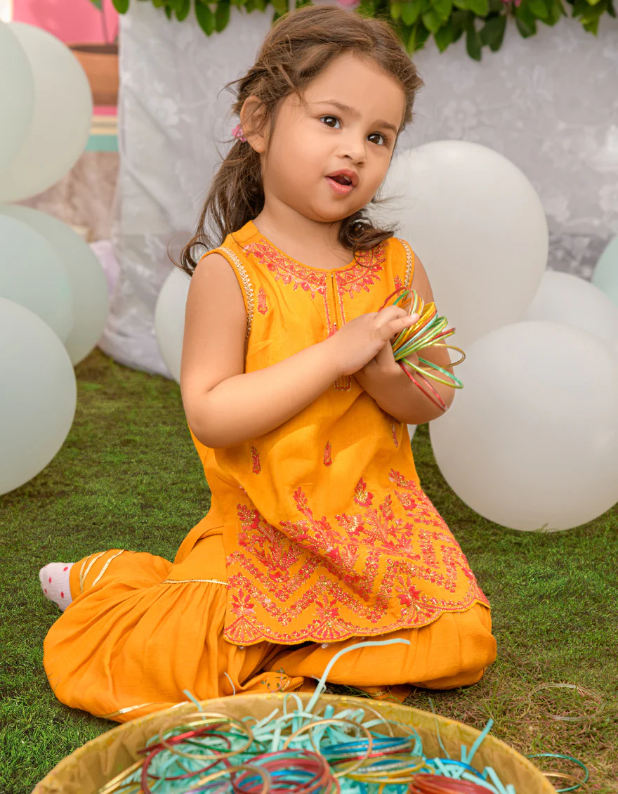 YELLOW RAW SILK 3PC STITCHED | JIK-S-JGIN-US-23-048 FB/FF-272 - Image 3