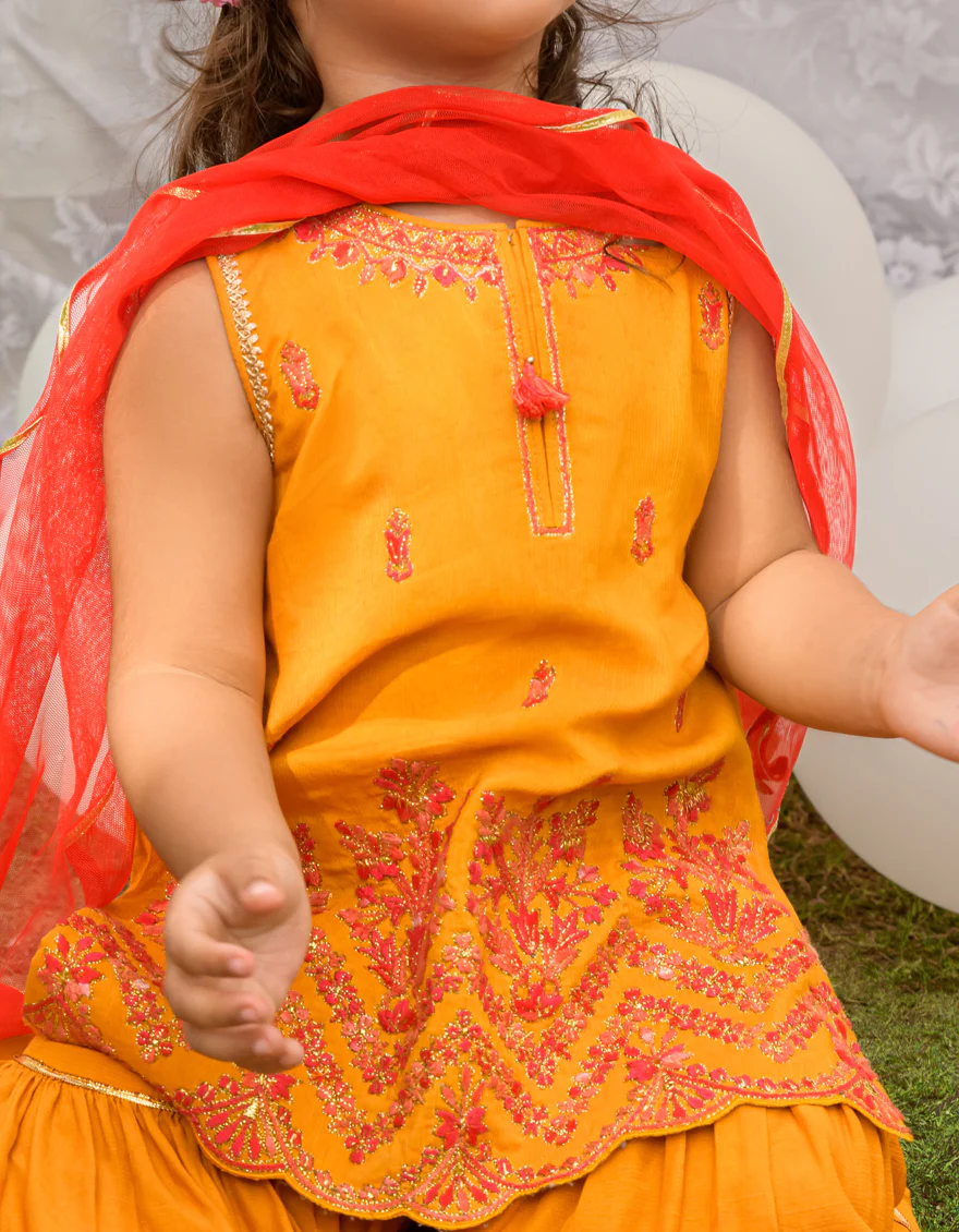 YELLOW RAW SILK 3PC STITCHED | JIK-S-JGIN-US-23-048 FB/FF-272 - Image 4
