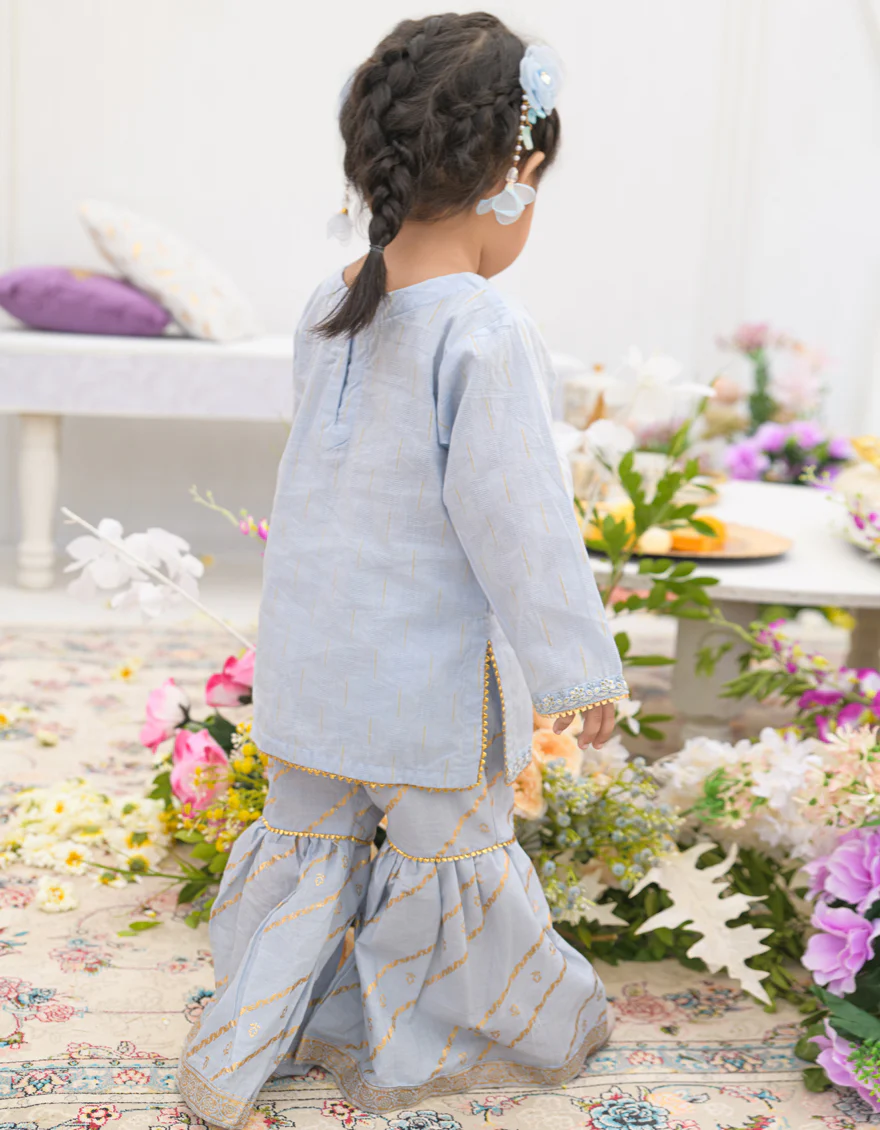 BLUE DOBBY 2PC STITCHED | JIK-S-JIST-25-5802 F - Image 2