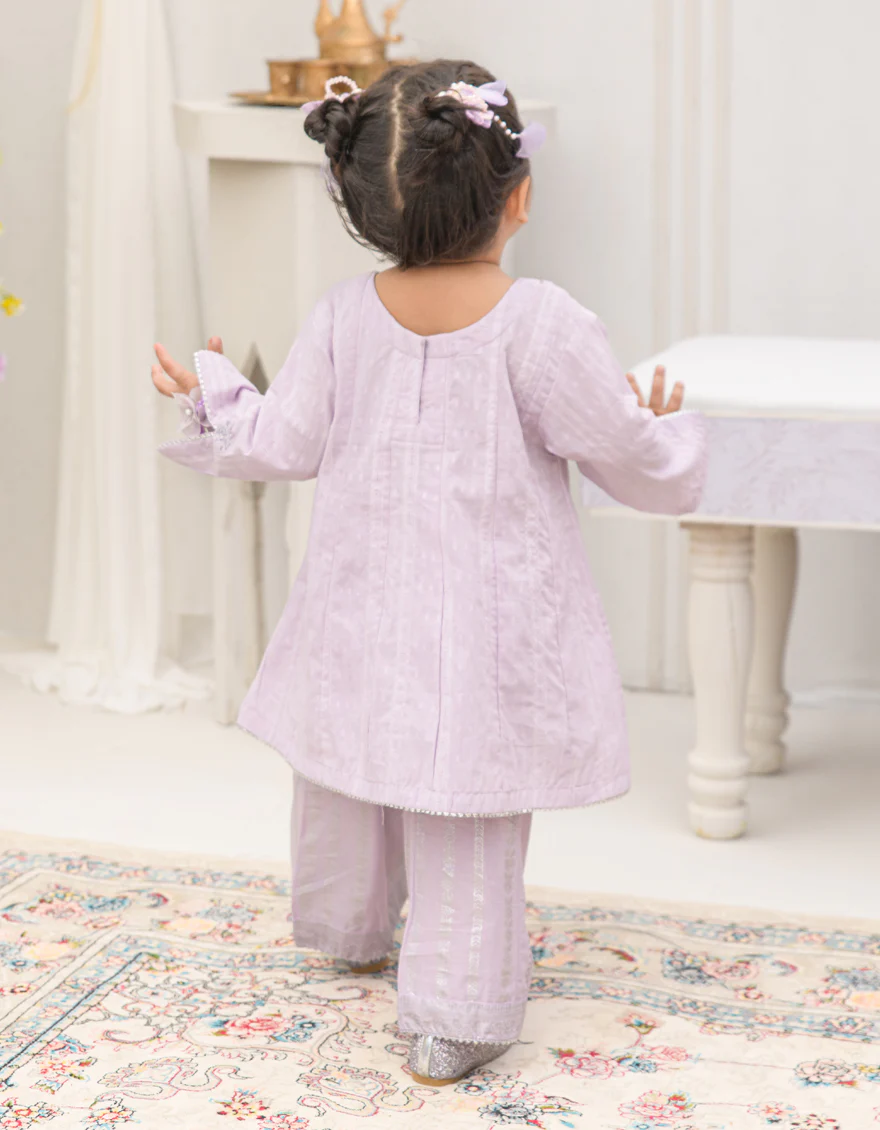 LILAC DOBBY 2PC STITCHED | JIK-S-JIST-25-5803 F - Image 2