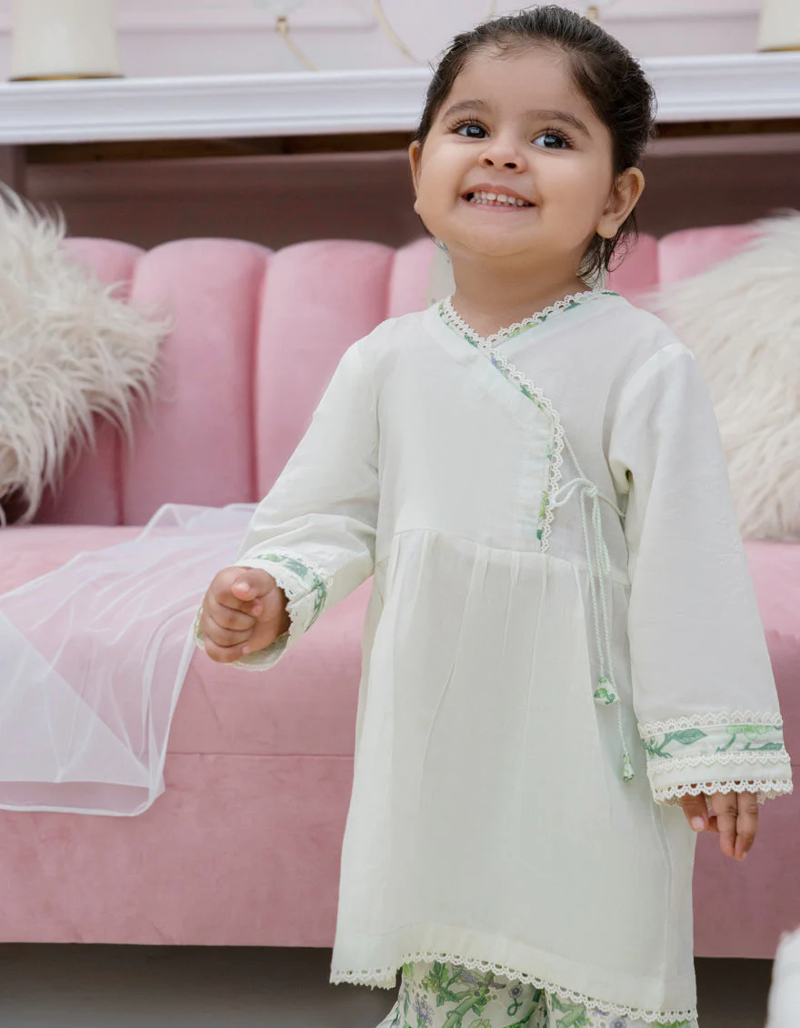 OFF WHITE LAWN 3PC STITCHED | JIK-S-JIST-25-5811 FB/MINI FLORA-3 - Image 4