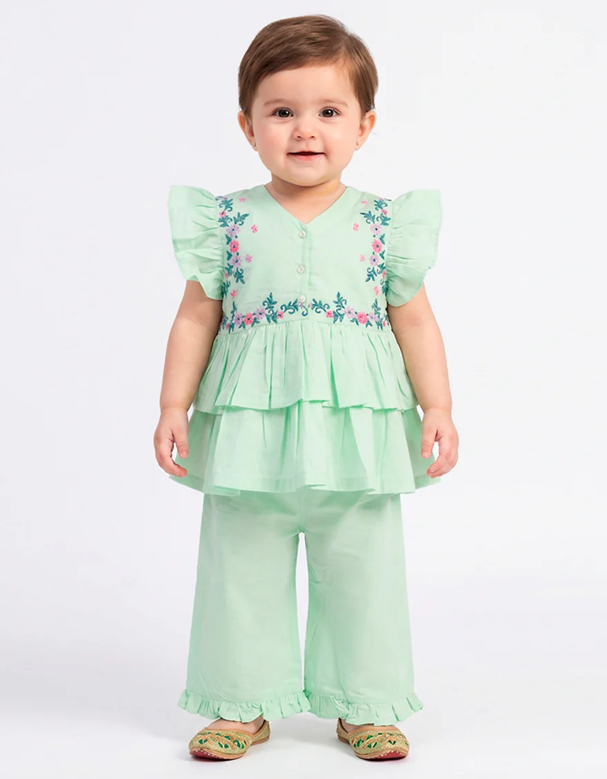 GREEN LAWN 2PC STITCHED | JIK-S-JIST-26-5817 FB/LITTLE TOTS-01