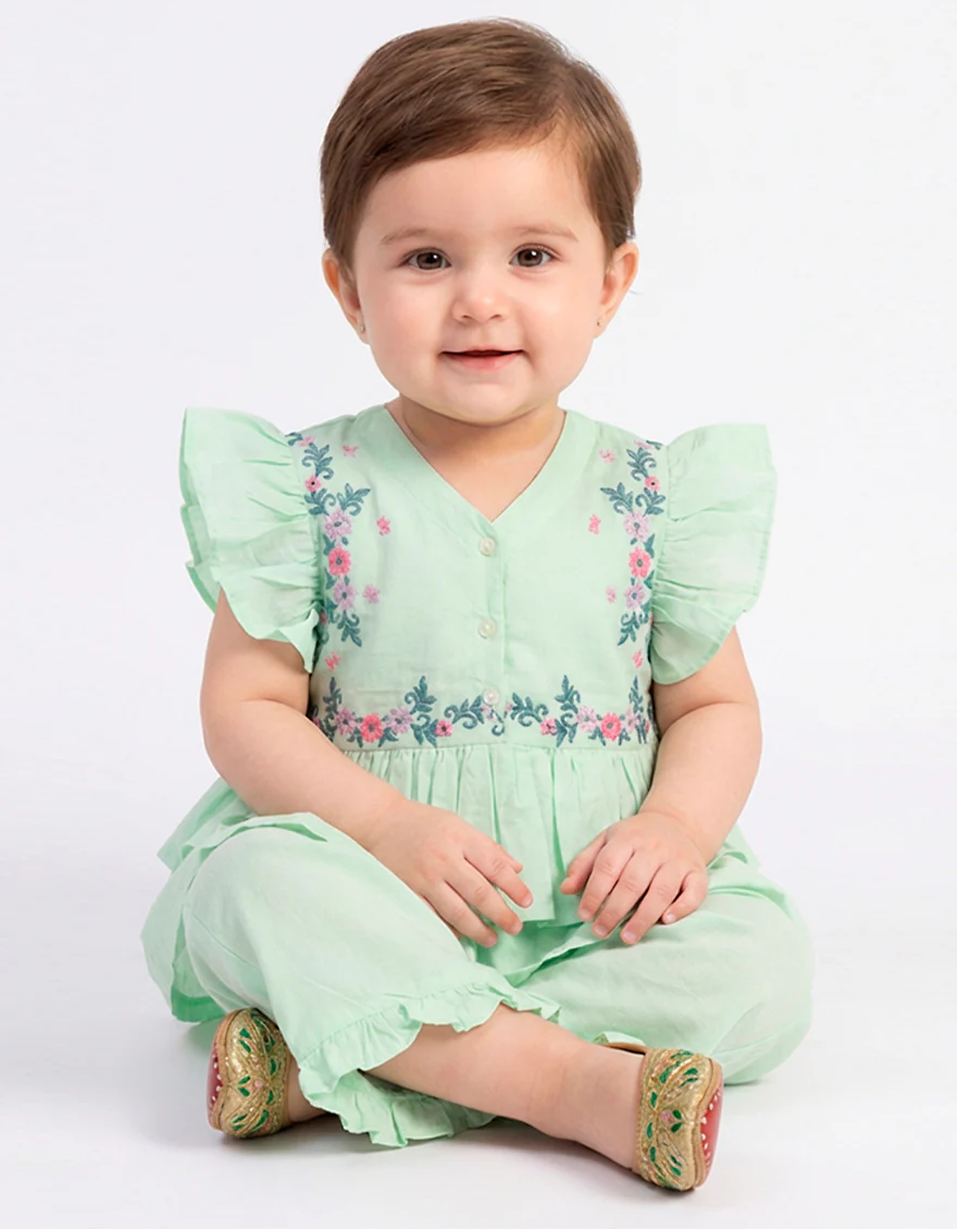 GREEN LAWN 2PC STITCHED | JIK-S-JIST-26-5817 FB/LITTLE TOTS-01 - Image 2