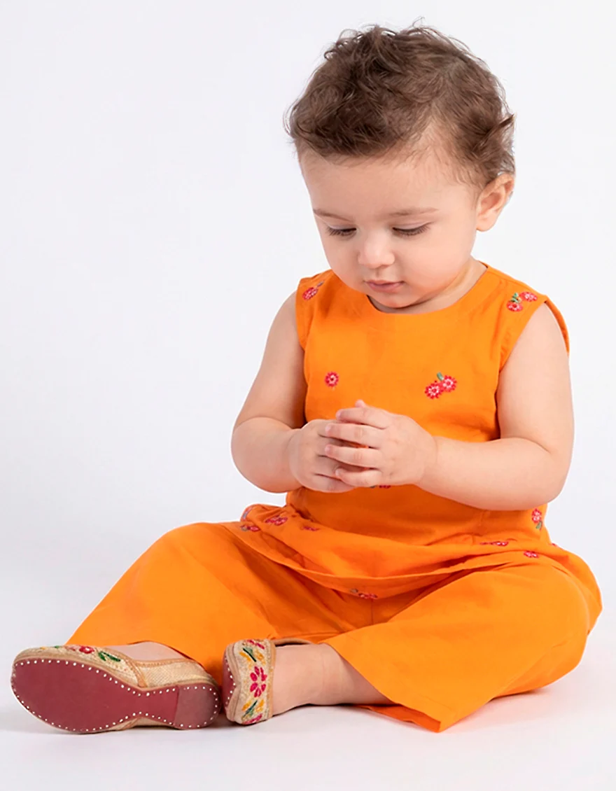 ORANGE LAWN 2PC STITCHED | JIK-S-JIST-26-5820 FB/LITTLE TOTS-04 - Image 2