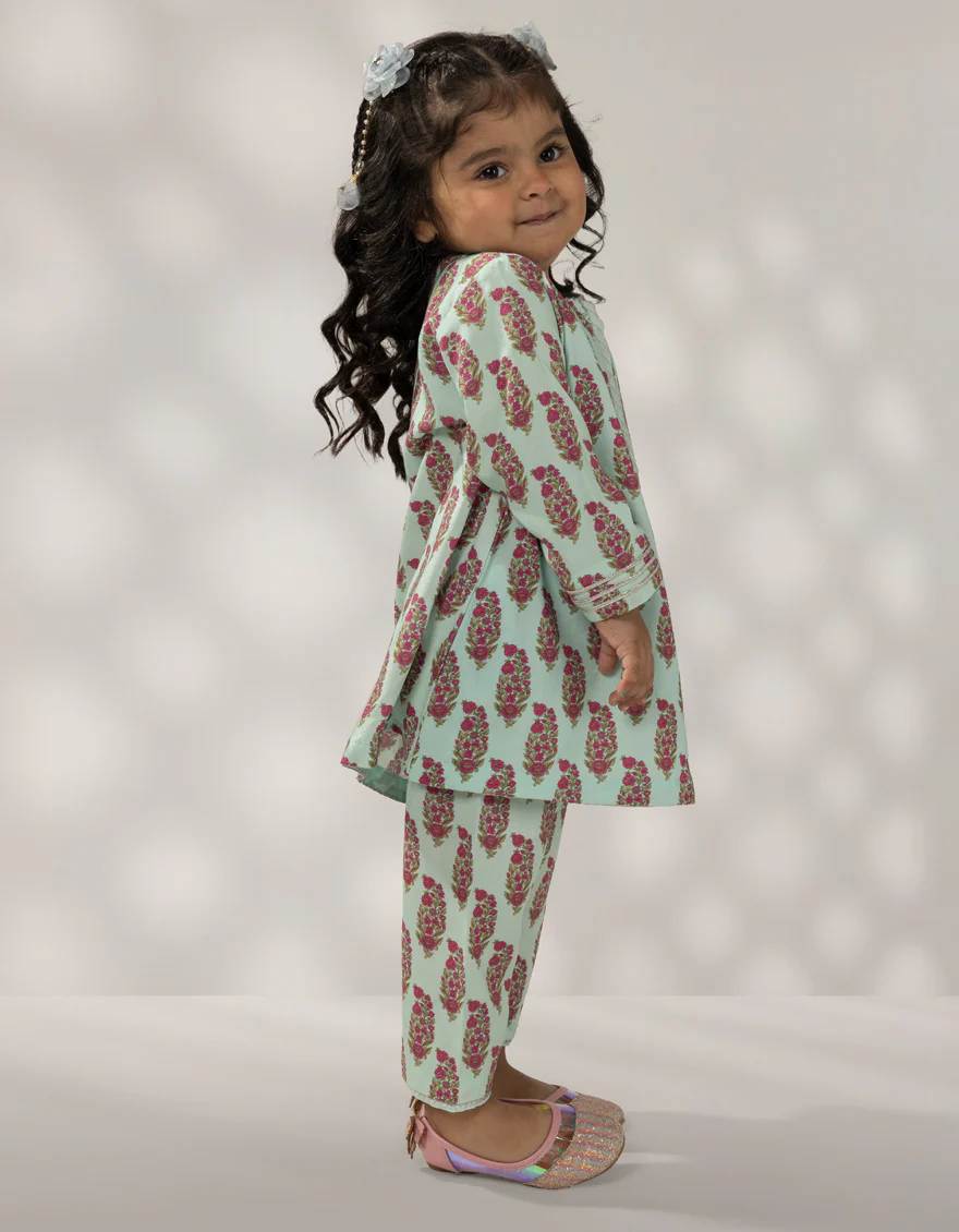 GREEN LINEN 3PC STITCHED | JIK-W-JIP-25-1301 FB/CLASSIC-I-1 - Image 2