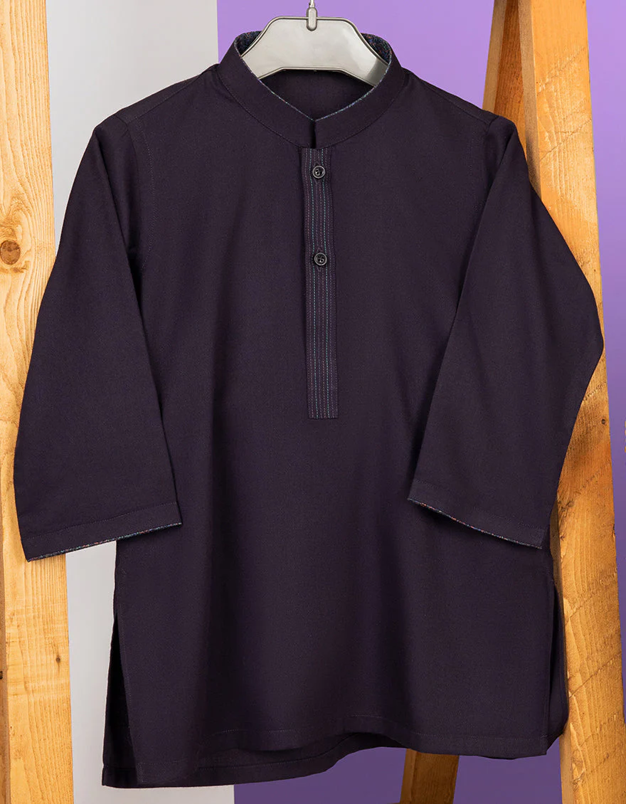 PURPLE BLENDED KAMEEZ SHALWAR | JIKS-US-44073/A22/JJ8161-CL - Image 2