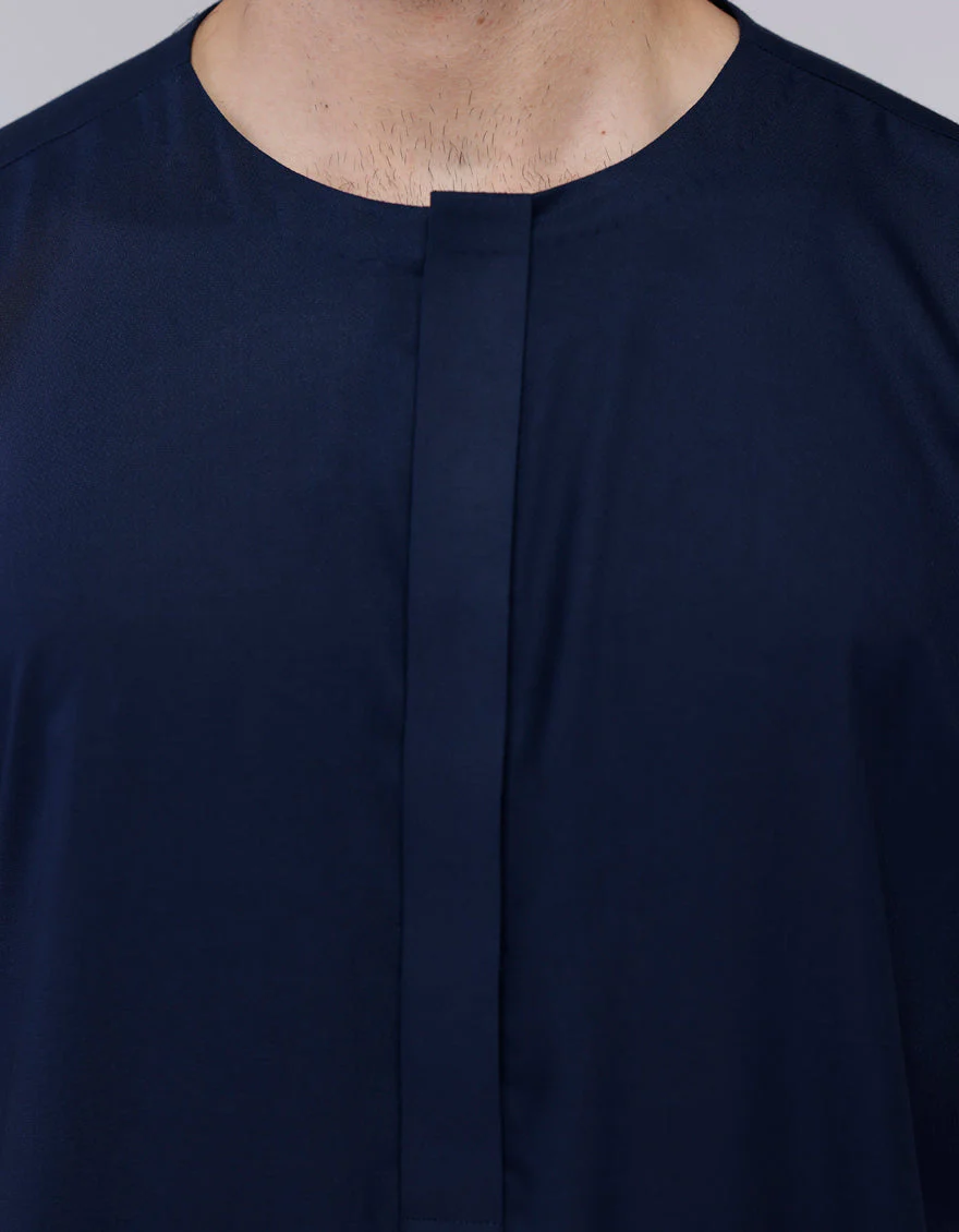 NAVY BLUE BLENDED JUBBA | JJ-JUBBA-33121/S25/JJ8818-PN - Image 2