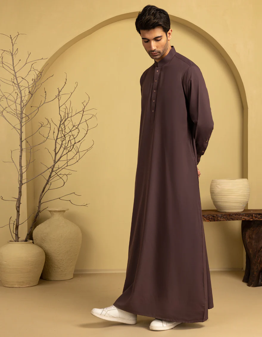 BROWN BLENDED JUBBA | JJ-JUBBA-33186/S25/JJ11040-PN - Image 5