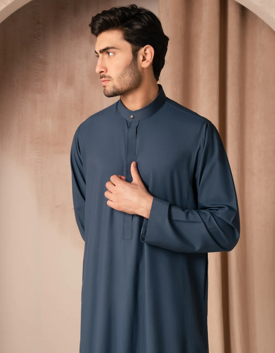 TEAL BLUE BLENDED JUBBA | JJ-JUBBA-33417/S25/JJ10213-CL - Image 2