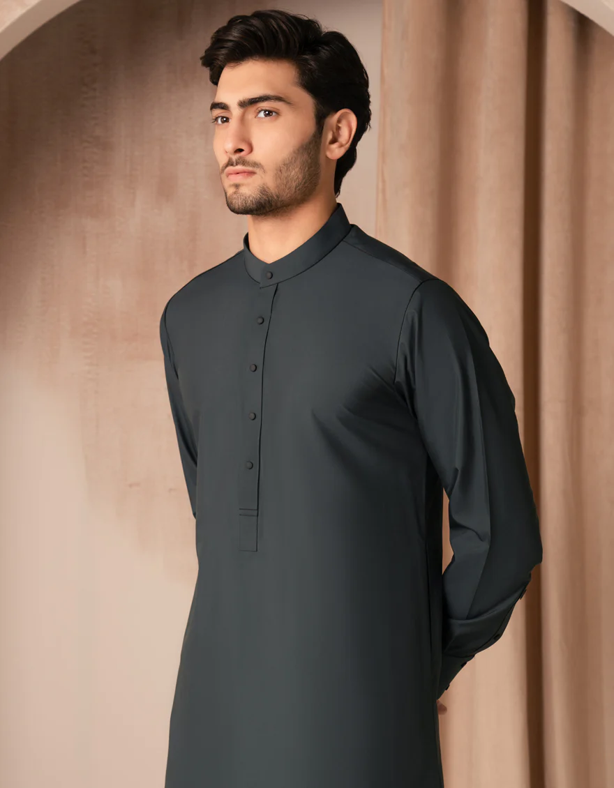 DARK GREEN BLENDED JUBBA | JJ-JUBBA-33418/S25/JJ10213-CL - Image 2