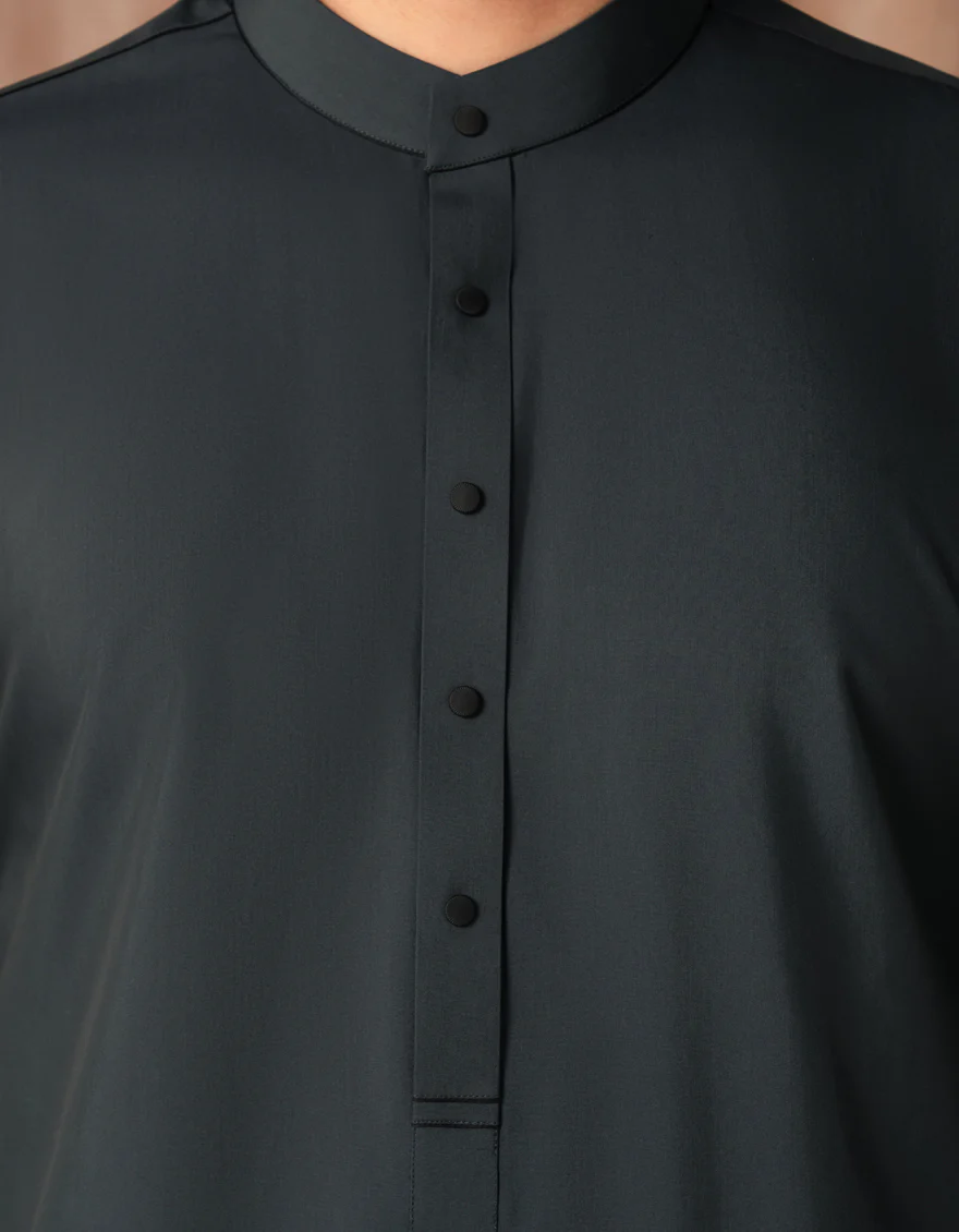 DARK GREEN BLENDED JUBBA | JJ-JUBBA-33418/S25/JJ10213-CL - Image 3