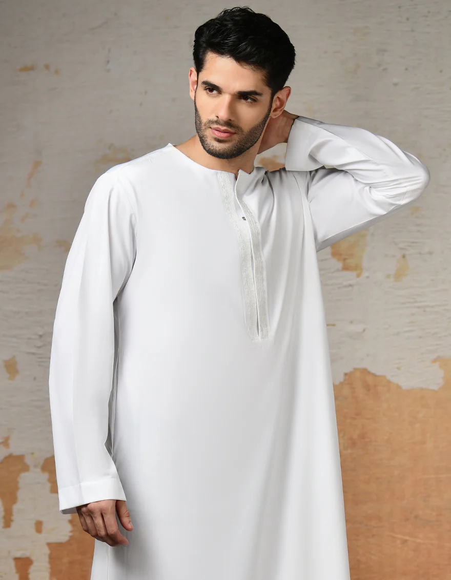 WHITE BLENDED JUBBA | JJ-JUBBA-A-45430/A24/JJ9228 - Image 2