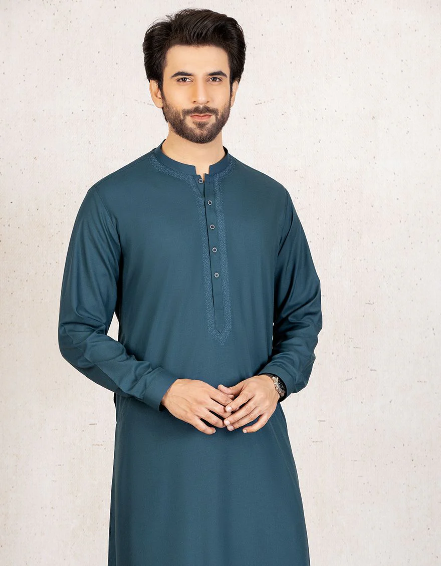 EMERALD GREEN JUBBA | JJ-JUBBA-US-42216/S21/JJ7457-SF - Image 2
