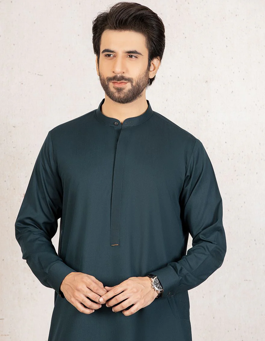 EMERALD GREEN JUBBA | JJ-JUBBA-US-42255/S21/JJ7194-PN - Image 2