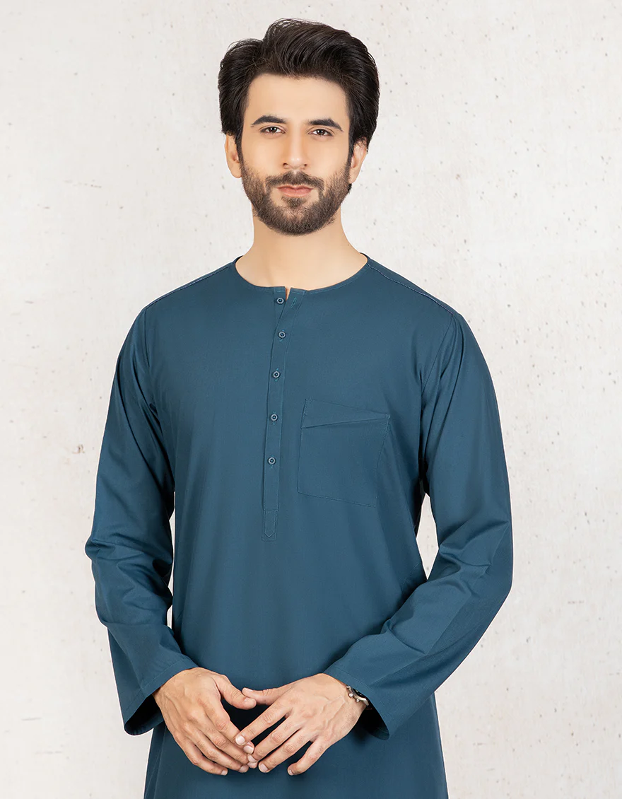 TEAL BLUE BLENDED JUBBA | JJ-JUBBA-US-43030/S21/JJ8006-CL - Image 2