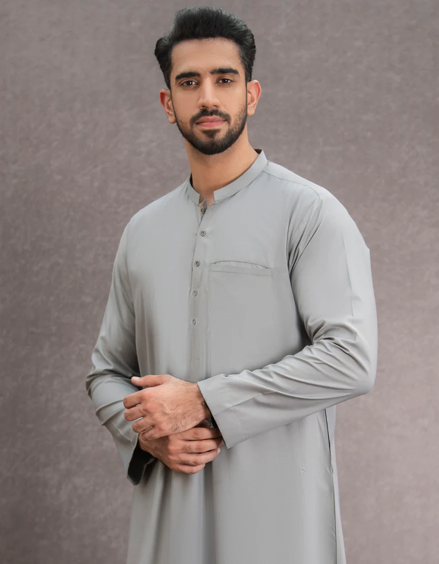 GREY BLENDED JUBBA | JJ-JUBBA-US-43182/A22/JJ8402-CL - Image 3