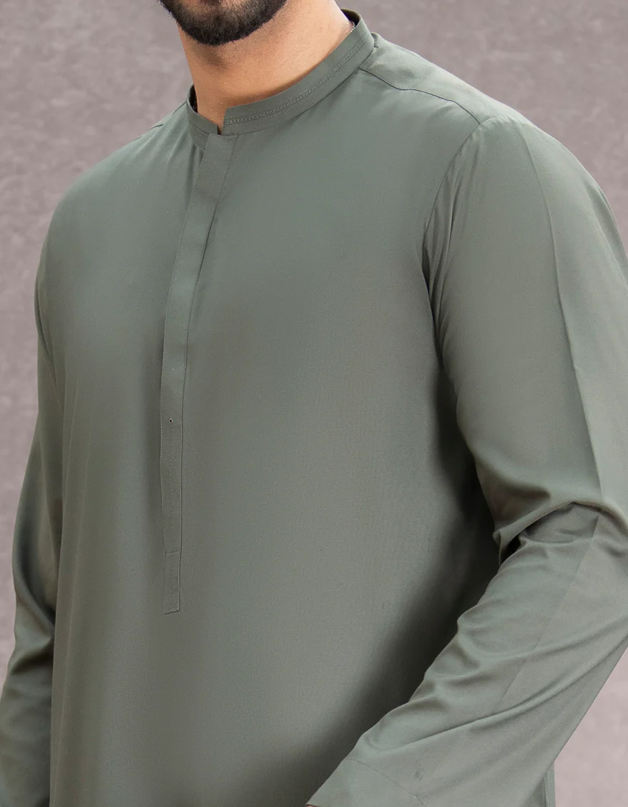 GREEN VISCOSE JUBBA | JJ-JUBBA-US-43185/A22/JJ8402-CL - Image 2