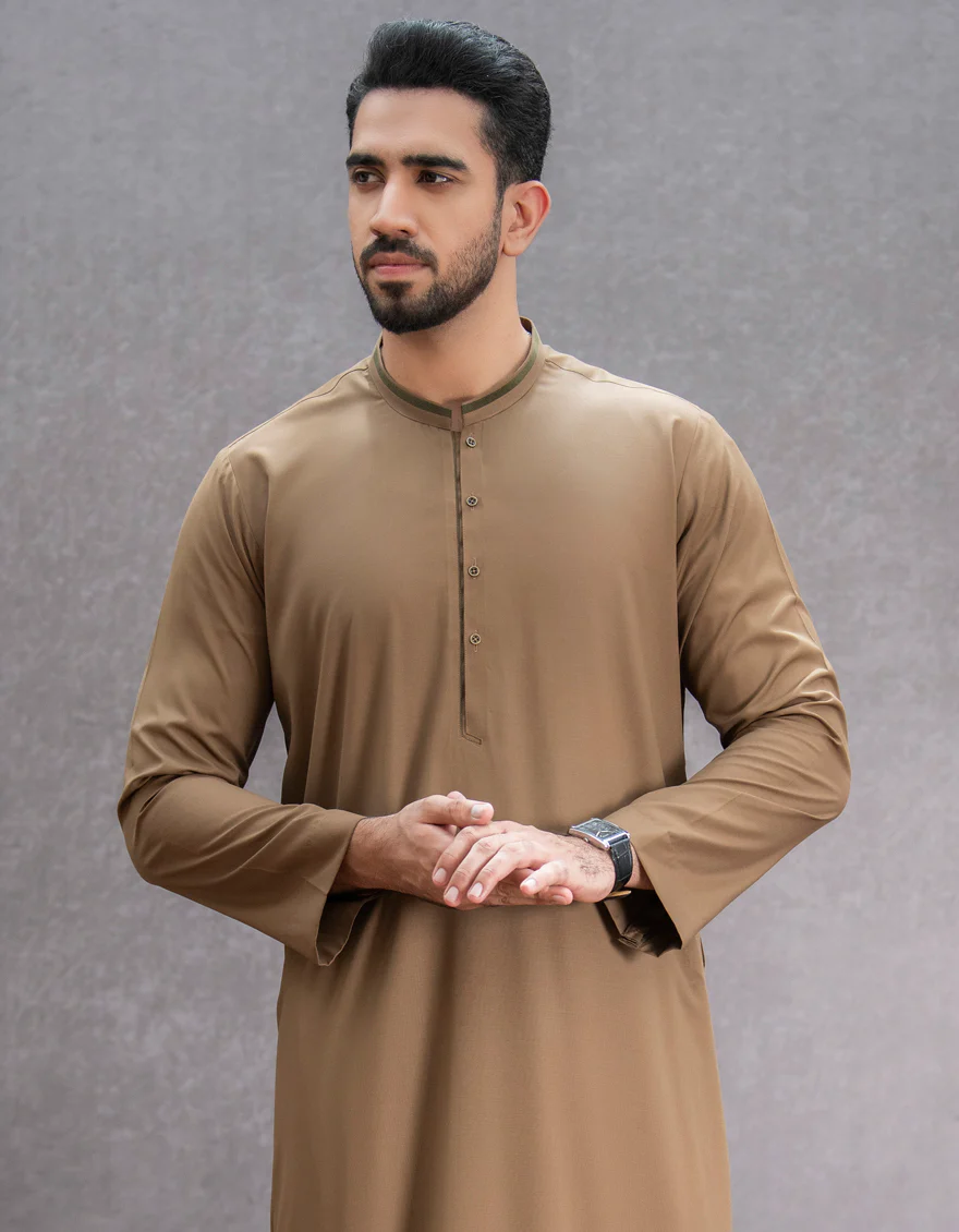 BROWN VISCOSE JUBBA | JJ-JUBBA-US-44149/A22/JJ8402-CL - Image 3
