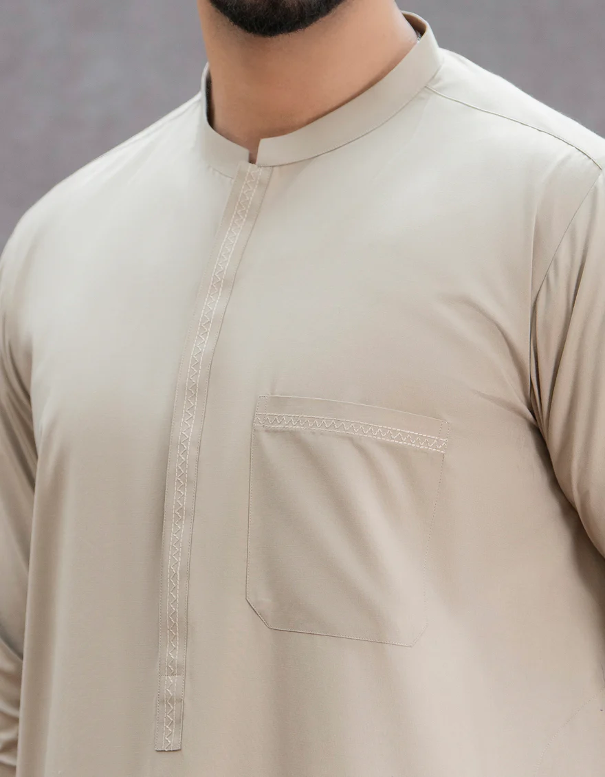BEIGE VISCOSE JUBBA | JJ-JUBBA-US-44150/A22/JJ8402-SF - Image 2