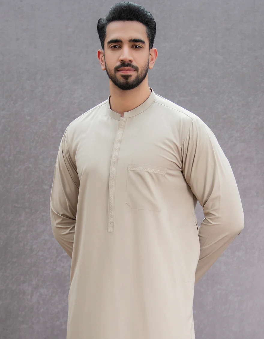 BEIGE VISCOSE JUBBA | JJ-JUBBA-US-44150/A22/JJ8402-SF - Image 3