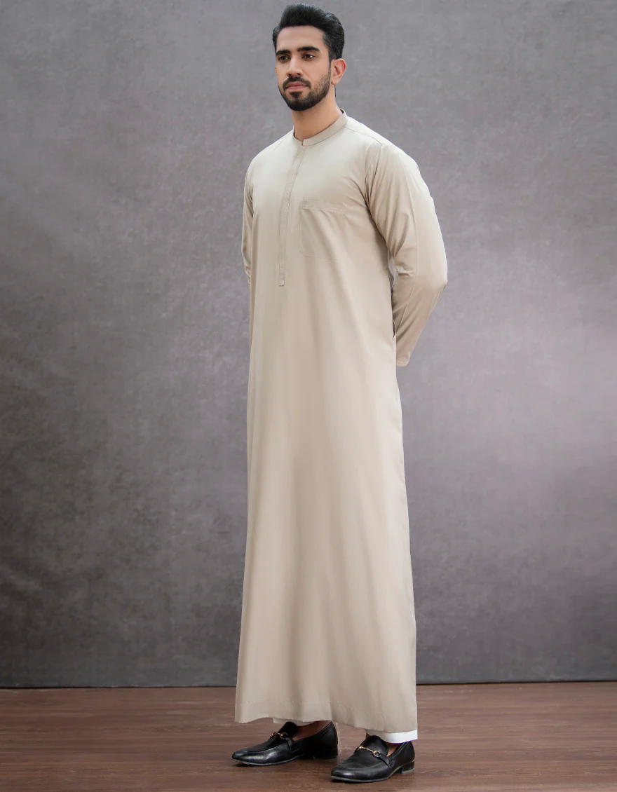 BEIGE VISCOSE JUBBA | JJ-JUBBA-US-44150/A22/JJ8402-SF - Image 4