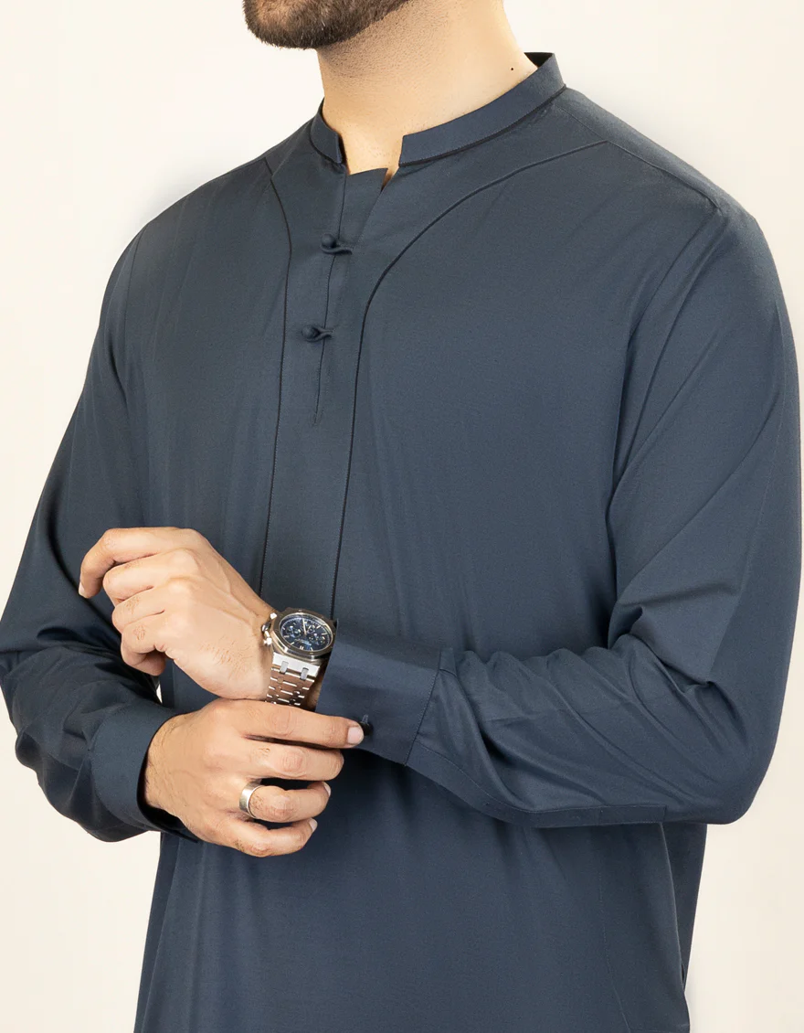 DARK GREY BLENDED JUBBA | JJ-JUBBA-US-44222/A23/JJ1017-CL - Image 2
