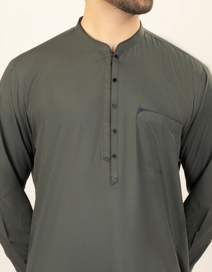 DARK GREY BLENDED JUBBA | JJ-JUBBA-US-44245/A23/JJ1007-CL - Image 2