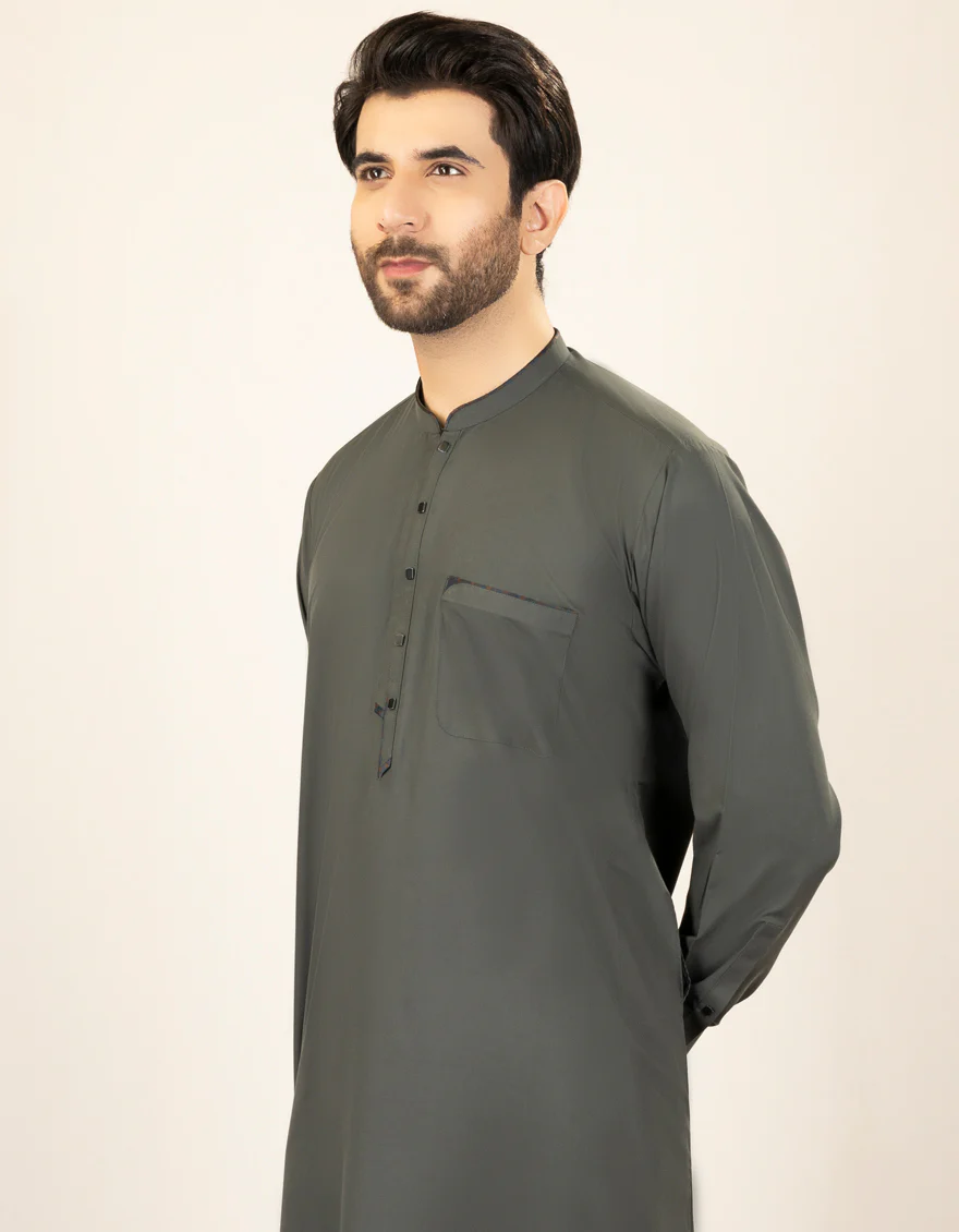 DARK GREY BLENDED JUBBA | JJ-JUBBA-US-44245/A23/JJ1007-CL - Image 3