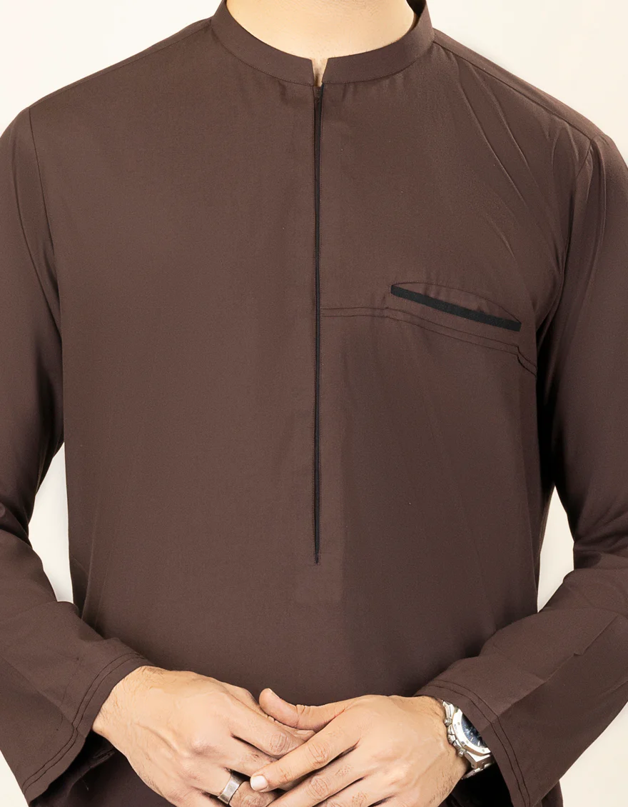 DARK BROWN BLENDED JUBBA | JJ-JUBBA-US-45172/A23/JJ1002-CL - Image 3