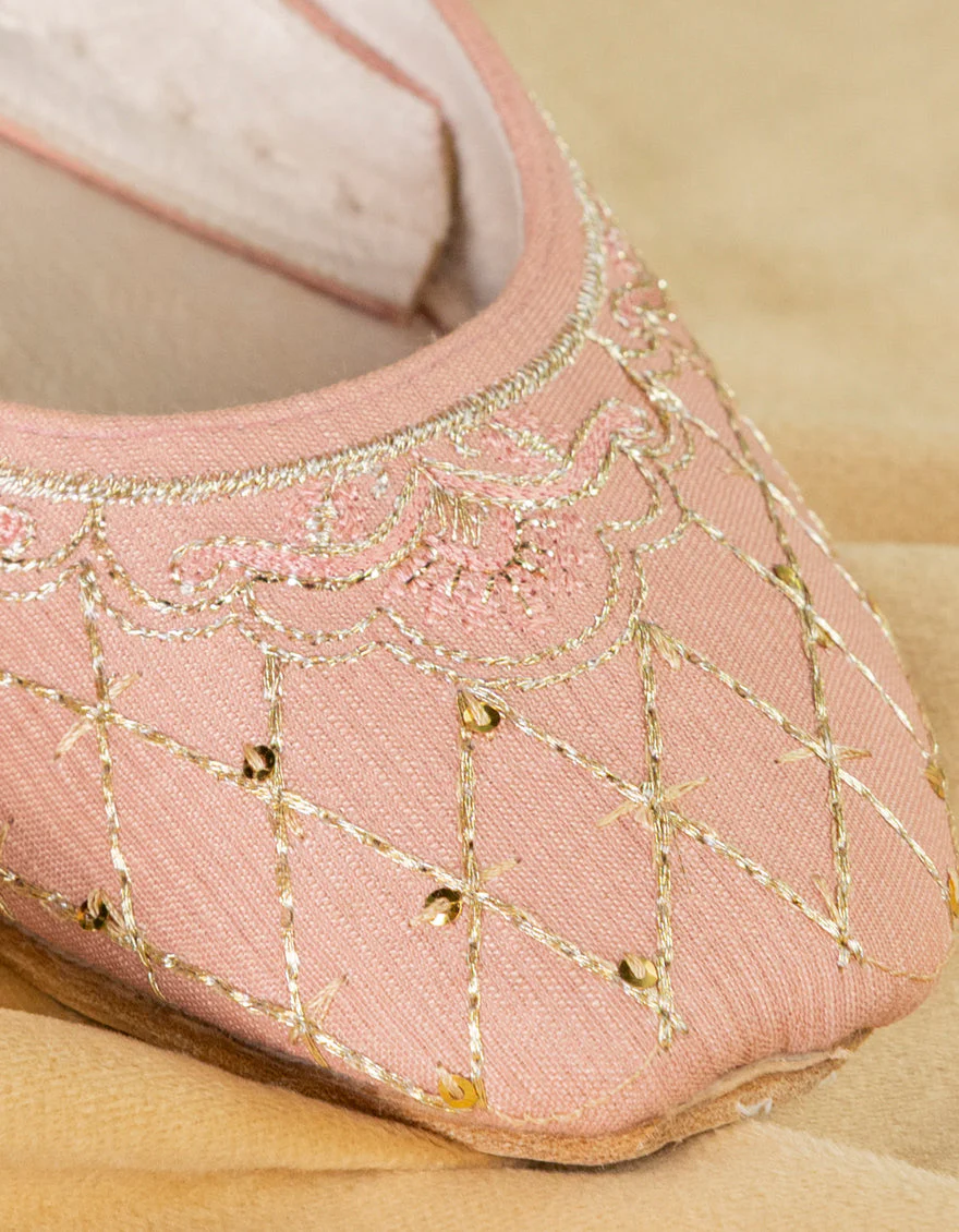 PINK RAW SILK KHUSSA | JJ-LKH-25-354 FB/RAW SILK - Image 2