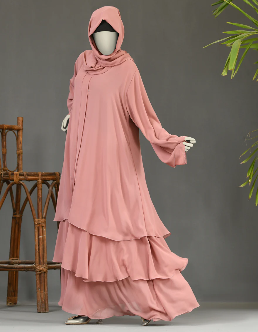 BROWN ABAYA | JJAB-22-036 FB/GEORG - Image 2