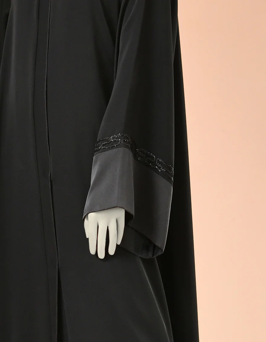 BLACK ABAYA | JJAB-22-043 FB/NIDA - Image 2