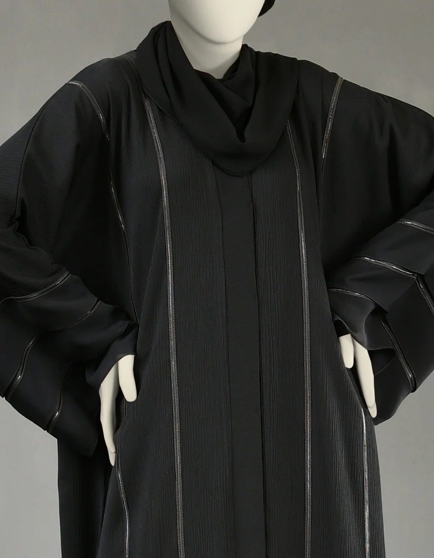 BLACK ABAYA | JJAB-22-047 FB/GEORG - Image 2