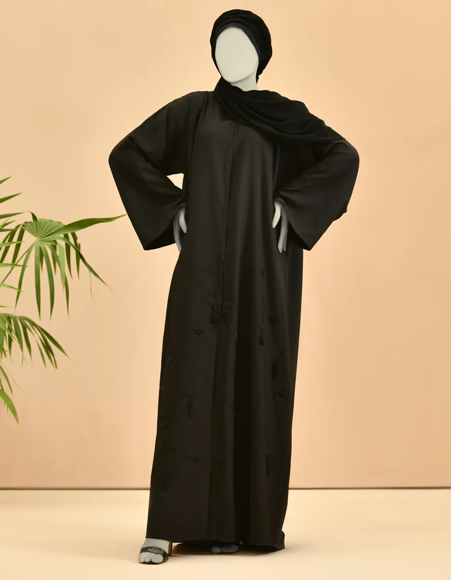 BLACK ABAYA | JJAB-US-22-001 FB/TWILL - Image 3