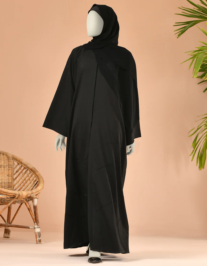 BLACK ABAYA | JJAB-US-22-006 FB/FUHUA