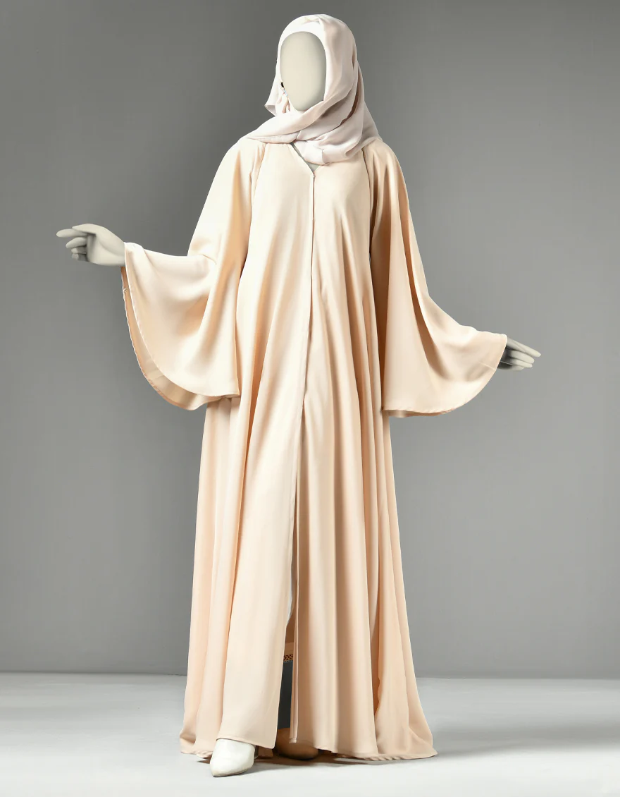 BEIGE ABAYA | JJAB-US-22-009 FB/NIDA - Image 3