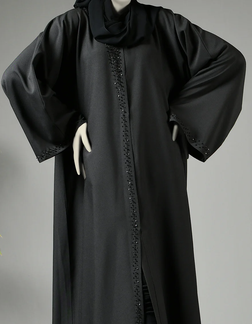 BLACK ABAYA | JJAB-US-22-015 FB/FUHUA - Image 2