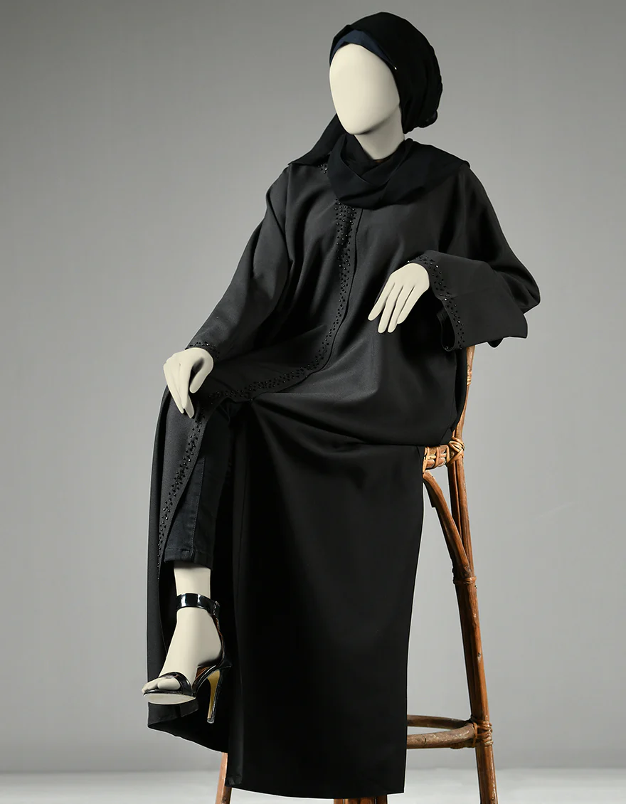 BLACK ABAYA | JJAB-US-22-015 FB/FUHUA - Image 3