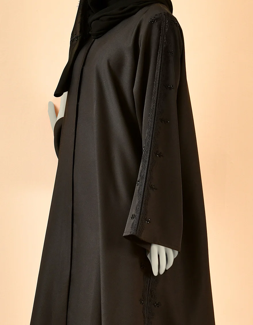 BLACK ABAYA | JJAB-US-22-017 FB/FUHUA - Image 2