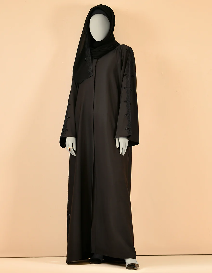 BLACK ABAYA | JJAB-US-22-017 FB/FUHUA - Image 3
