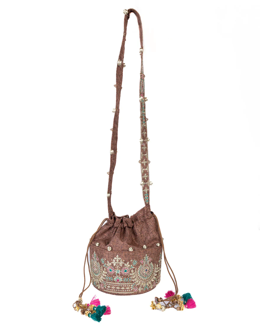 BROWN JUTE HANDBAG | JJBL-24-062 FB/VENDO - Image 2