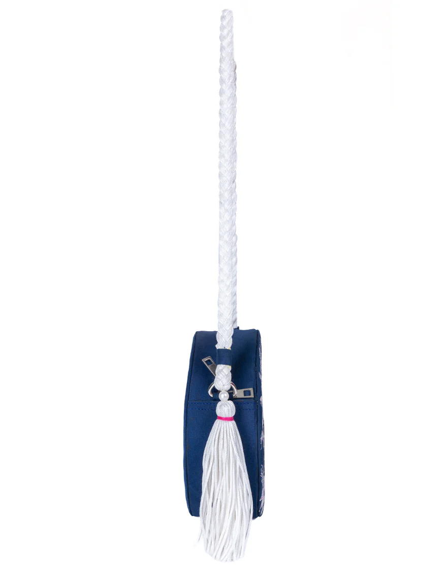 BLUE COTTON SILK HANDBAG | JJBL-24-065 FB/COTTO - Image 3
