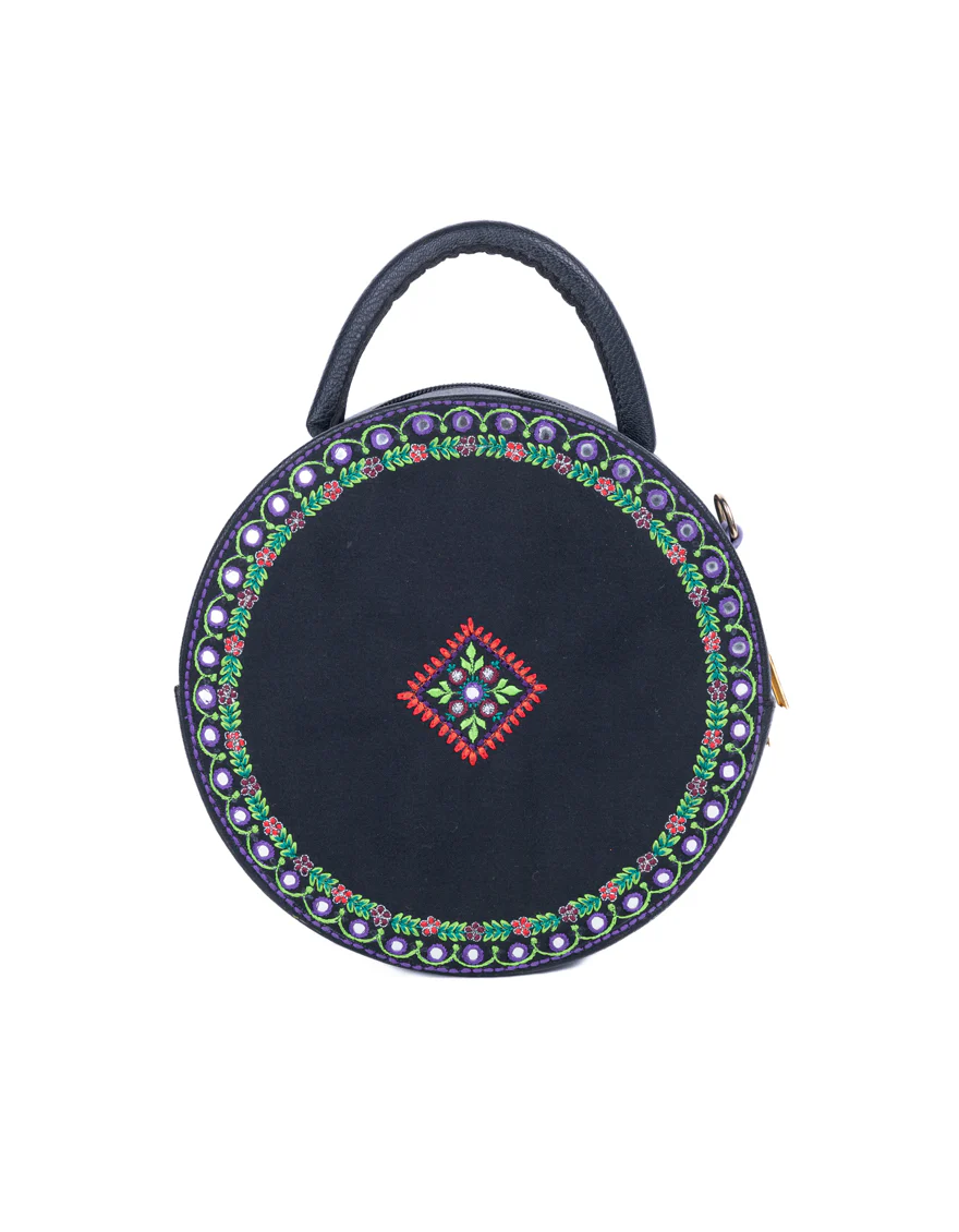 BLACK REXINE HANDBAG | JJBL-24-066 FB/VENDO - Image 3