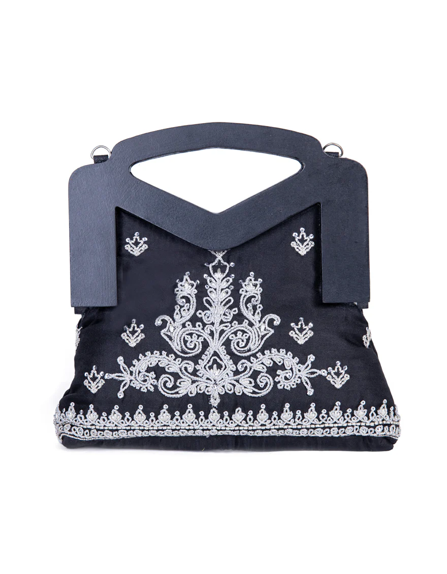 BLACK COTTON HANDBAG | JJBL-24-070 FB/VENDOR - Image 3