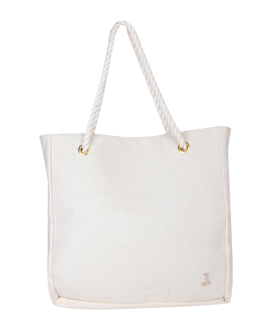 WHITE CANVAS HANDBAG | JJBL-24-074 FB/VENDOR - Image 2