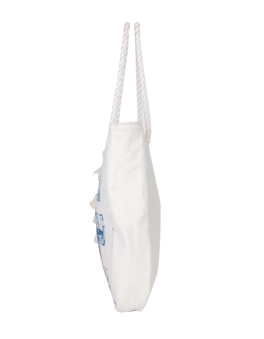 WHITE CANVAS HANDBAG | JJBL-24-074 FB/VENDOR - Image 3